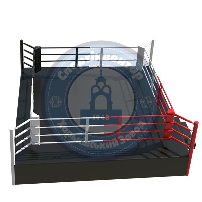 Competition standard boxing ring 6x6 m on 1 m platform