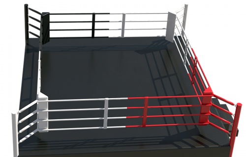 Competition standard boxing ring 6x6 m on 1 m platform