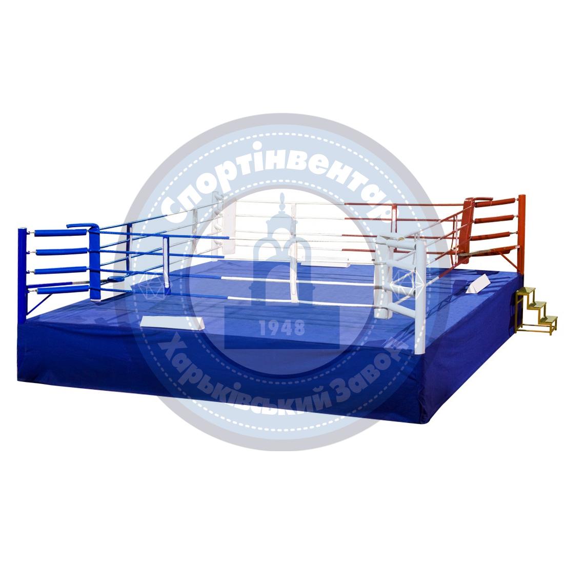 Title (Olympic) boxing ring 7.8x7.8 m on 1 m platform