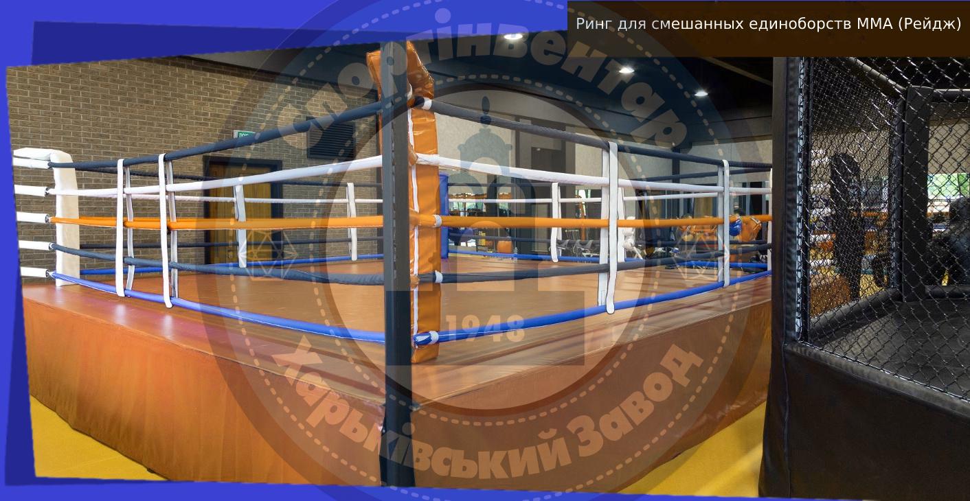 MMA (Rage) boxing ring on 1 m platform