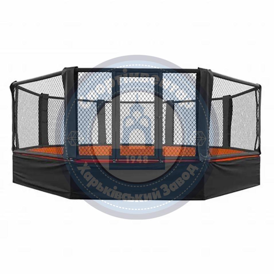 Ринг на помосте для смешанных единоборств MMA «ОКТАГОН» (клетка восьмиугольник)