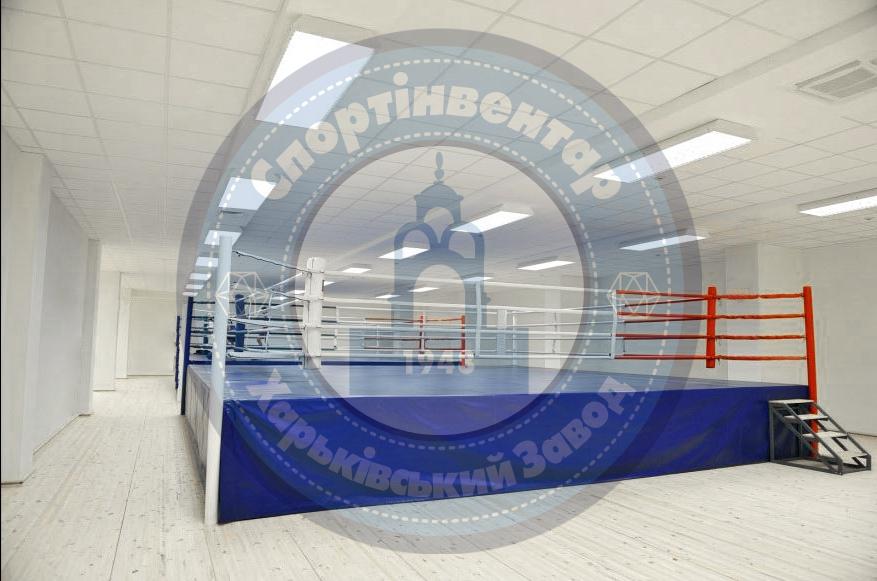 Competition standard boxing ring 7x7 m on 1 m platform