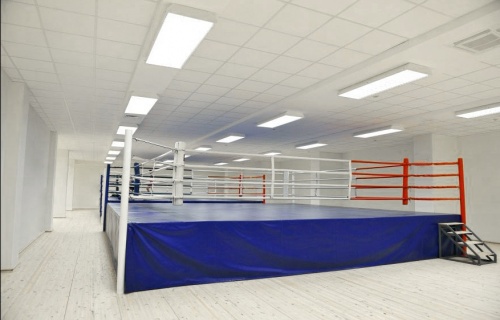 Competition standard boxing ring 7x7 m on 1 m platform