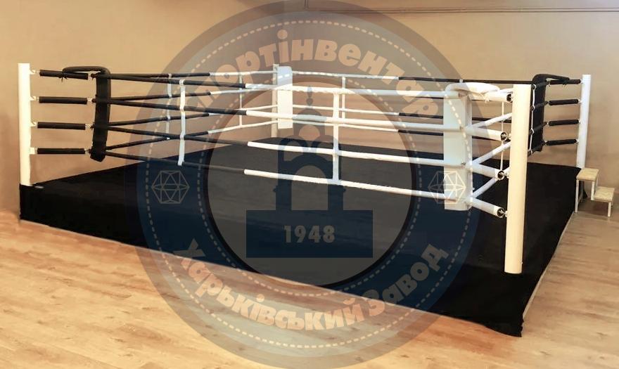 Standard boxing ring 6x6 m on 0.3 m platform