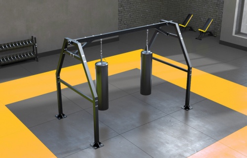 Mounting racks for boxing equipment and accessories